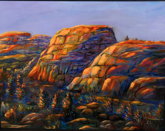" Good Morning " Vedauwoo Greeting Card and Prints available at Works of Wyoming Gifts n Gallery in Laramie, Wyoming.