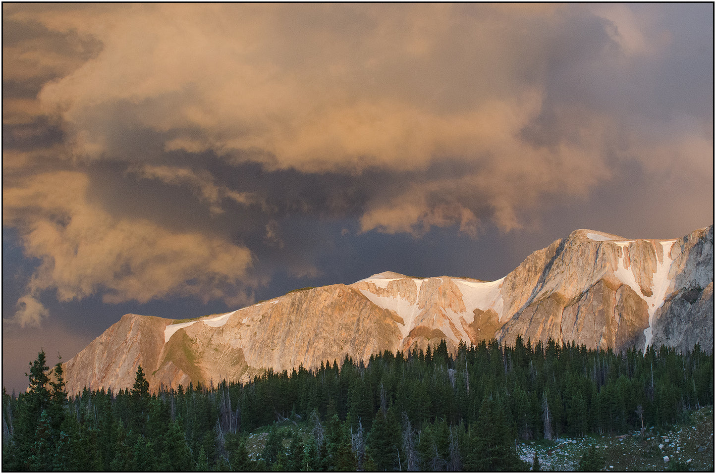 Greeting Card - "Snowy Range Dawn"