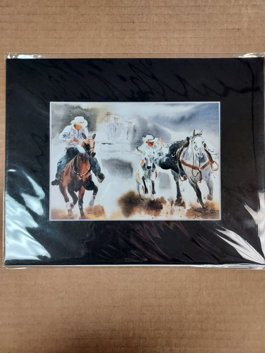 Cowboy Themed - Assorted 8x10 Matted Prints