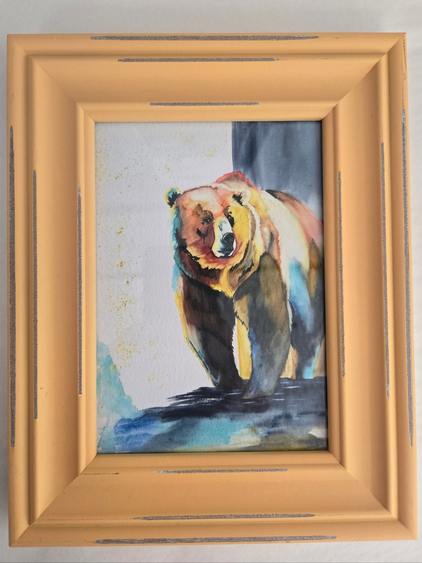 " Bear to the Right " Watercolor Art