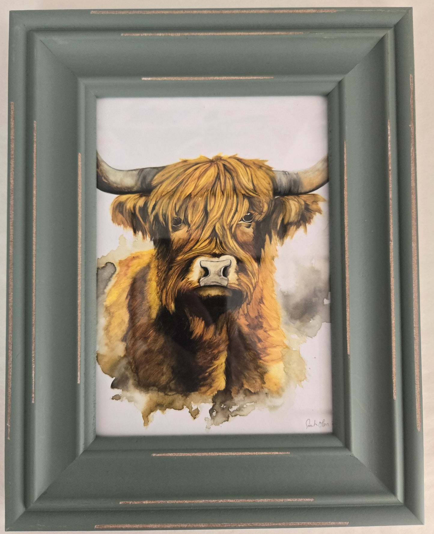 " Highlander " Watercolor Art
