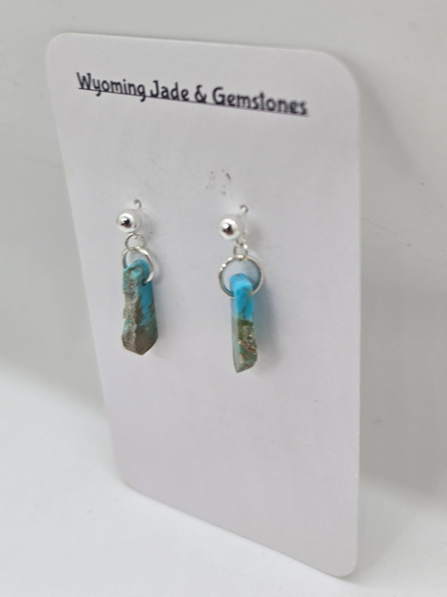 Earrings - American Turquoise and Sterling Silver