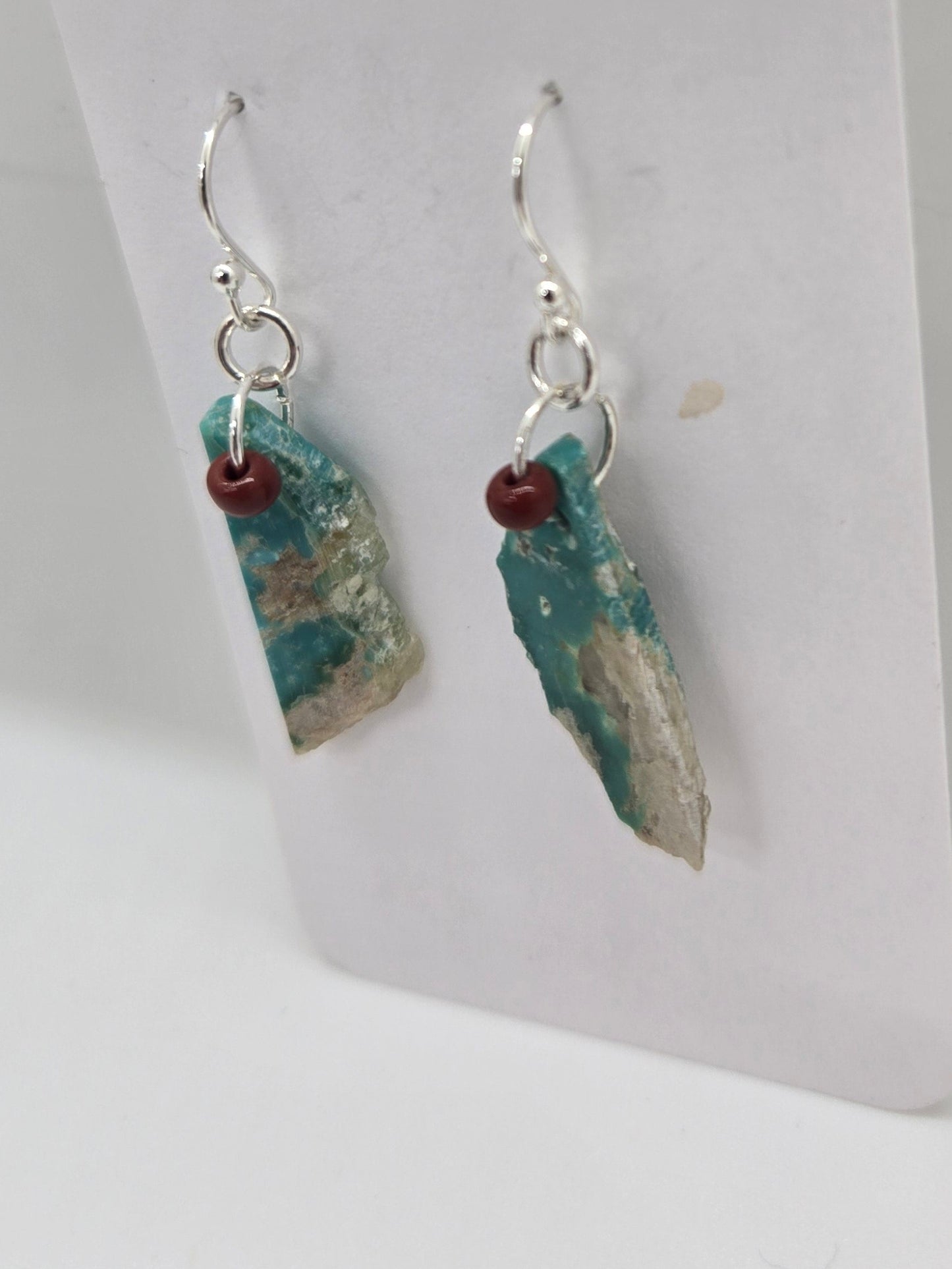 Earrings - American Turquoise and Sterling Silver
