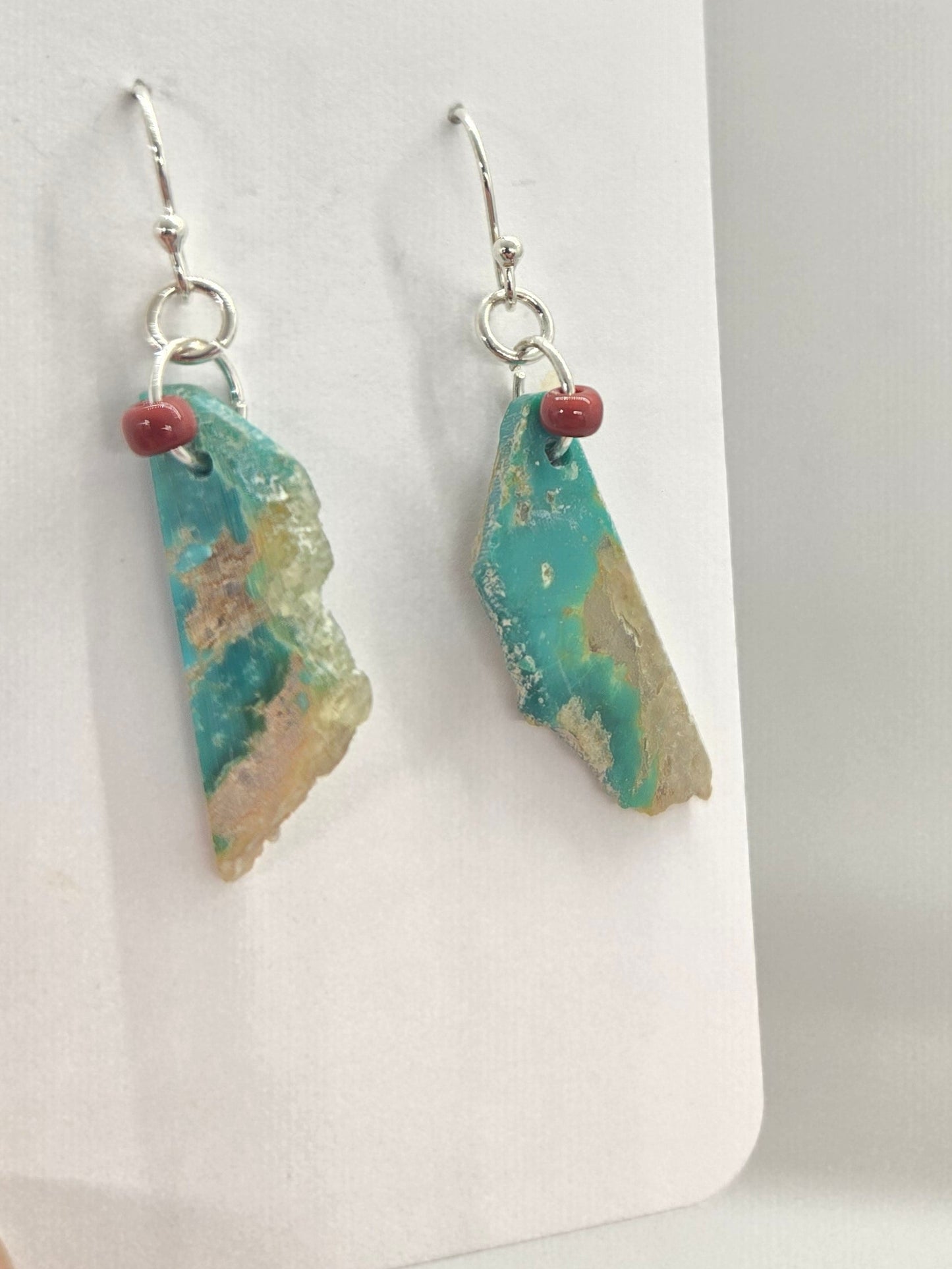 Earrings - American Turquoise and Sterling Silver