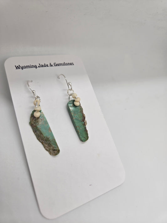 Earrings - American Turquoise and Sterling Silver