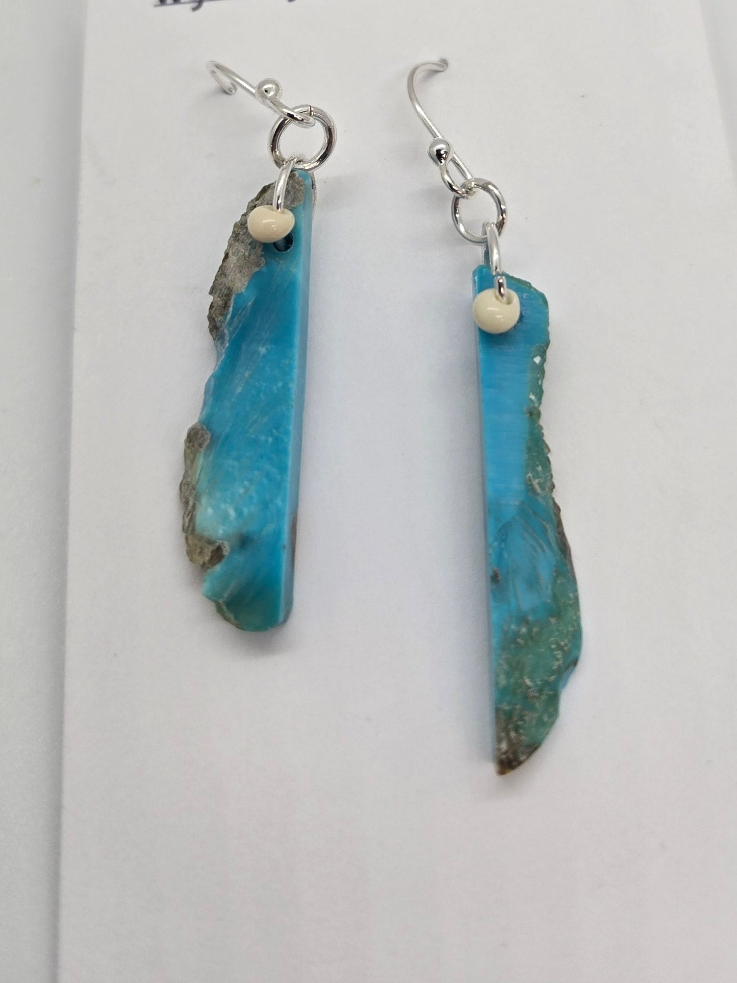 Earrings - American Turquoise and Sterling Silver