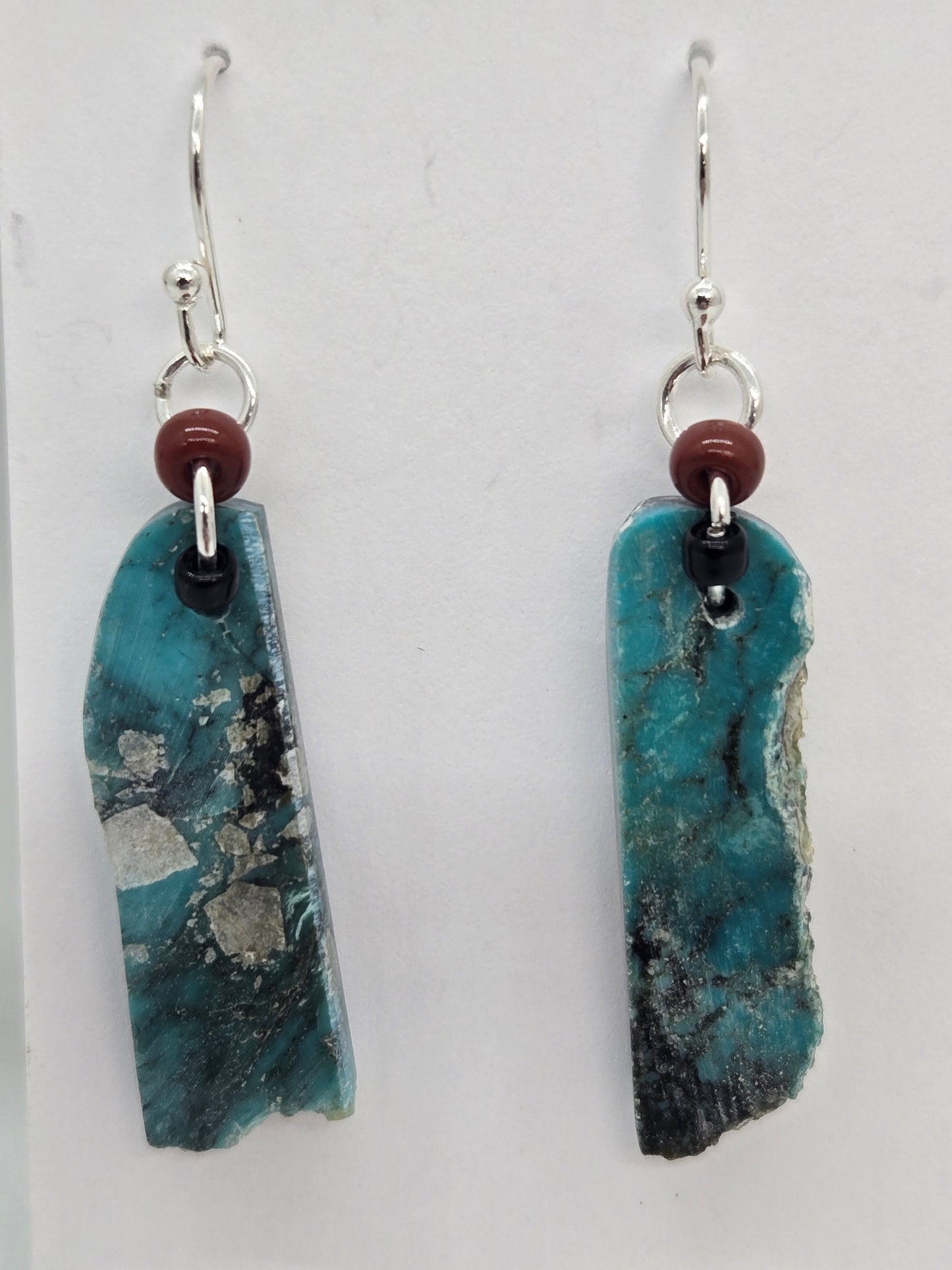 Earrings - American Turquoise and Sterling Silver