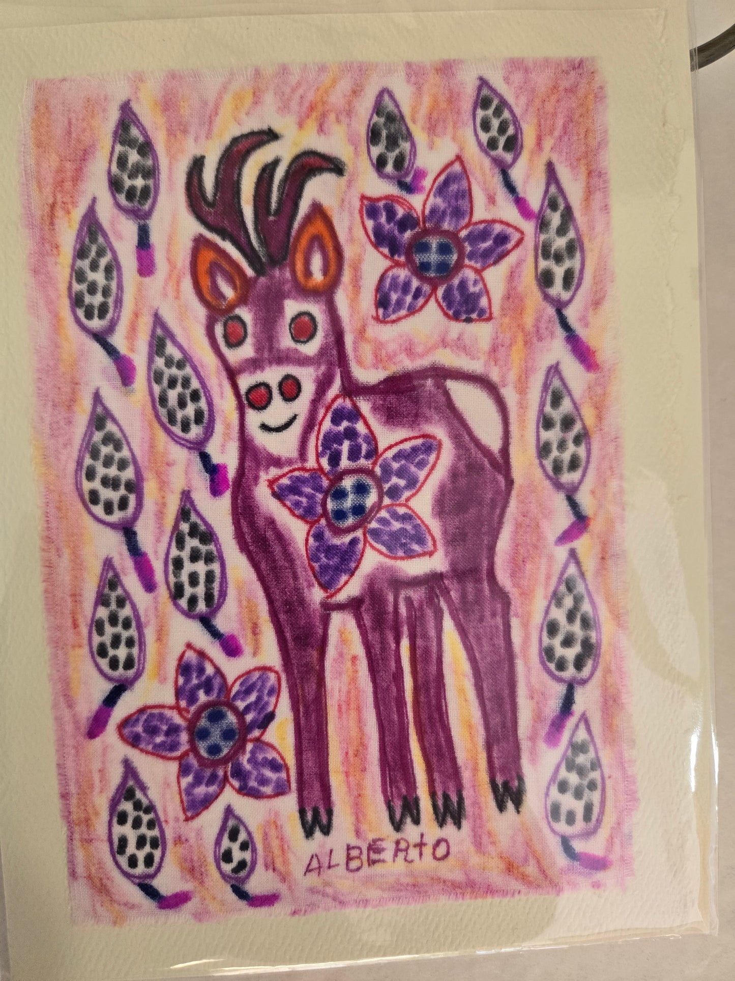 Fiber Art Card-Peruvian Art
