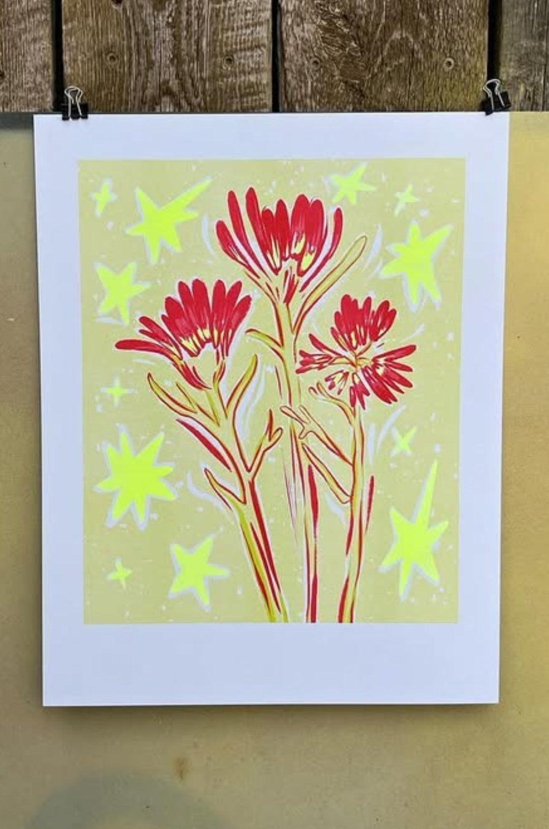 Risograph Print- Indian Paintbrush