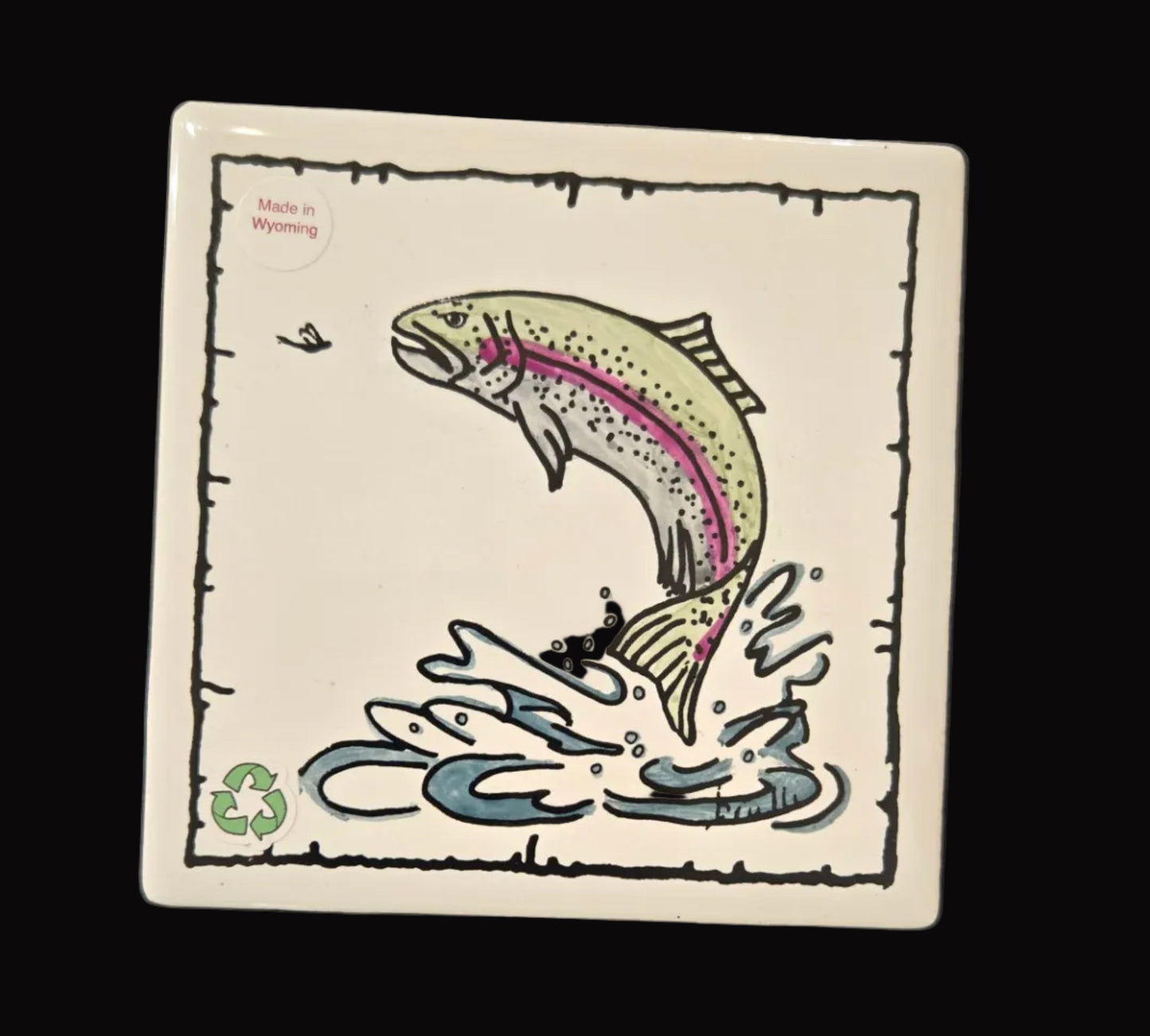 Tile Coaster- Rainbow Trout Wildlife