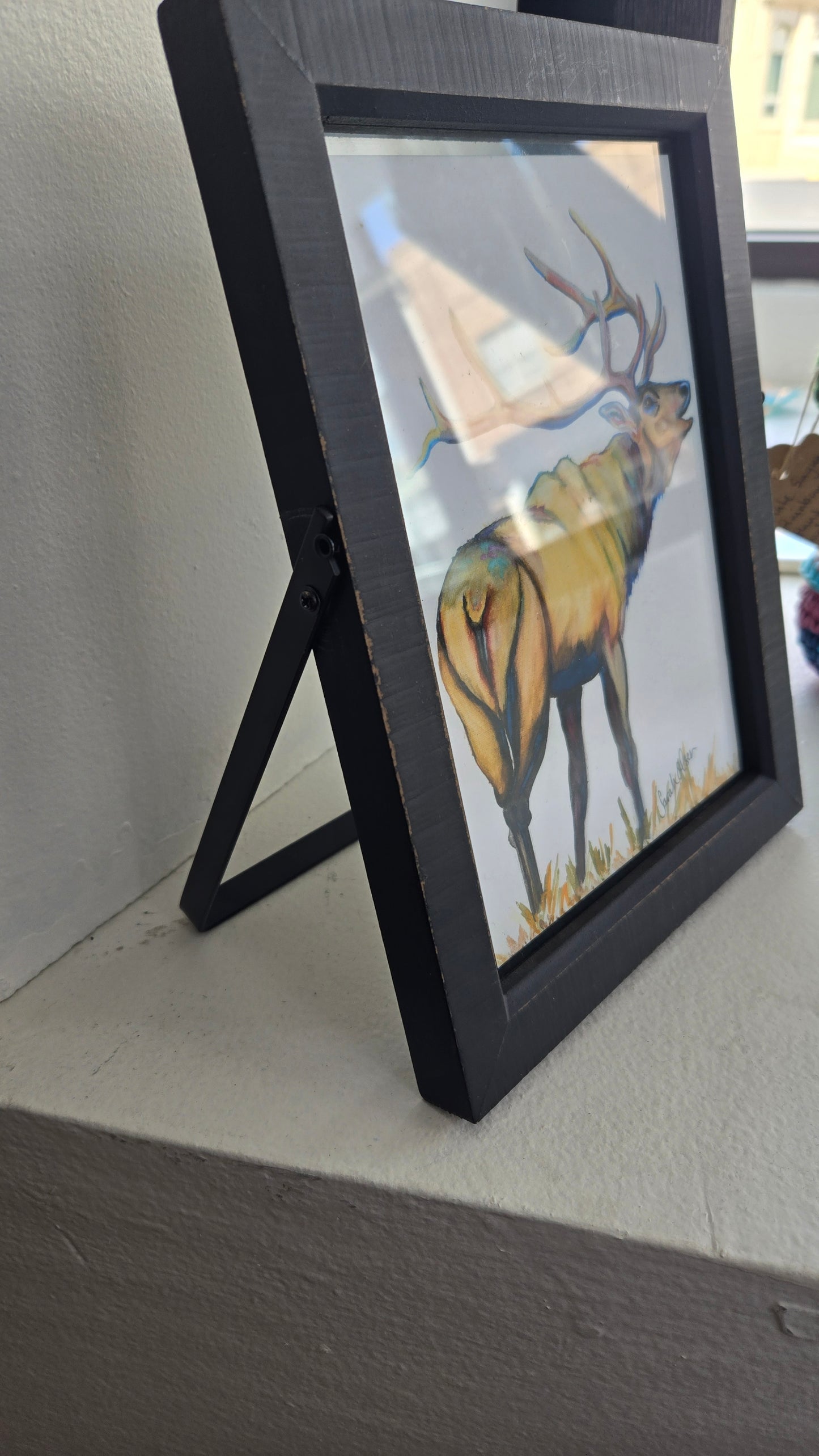 Watercolor Print- "The Elk" Elk in Bugle