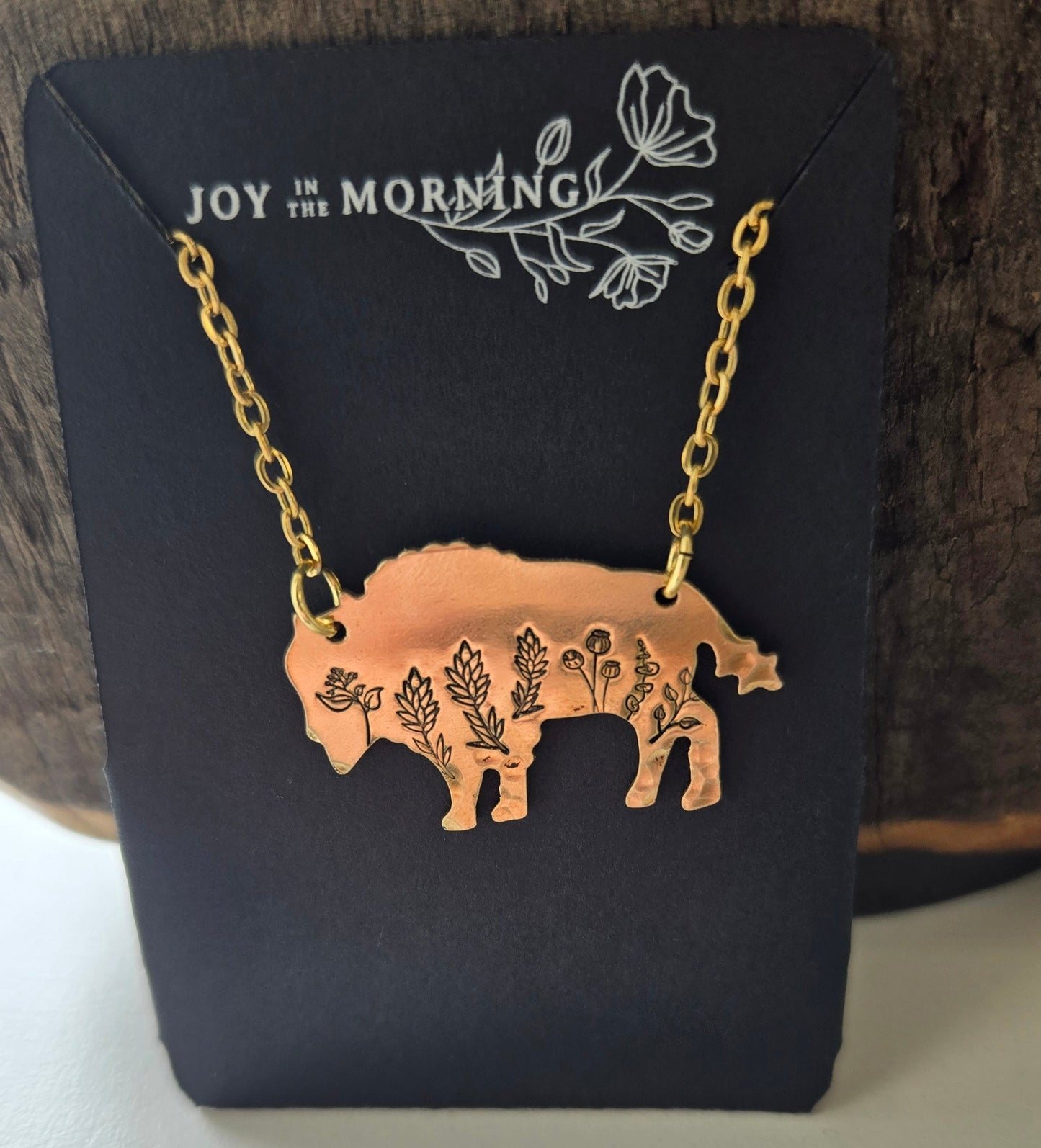 Necklace - Botanical Bison