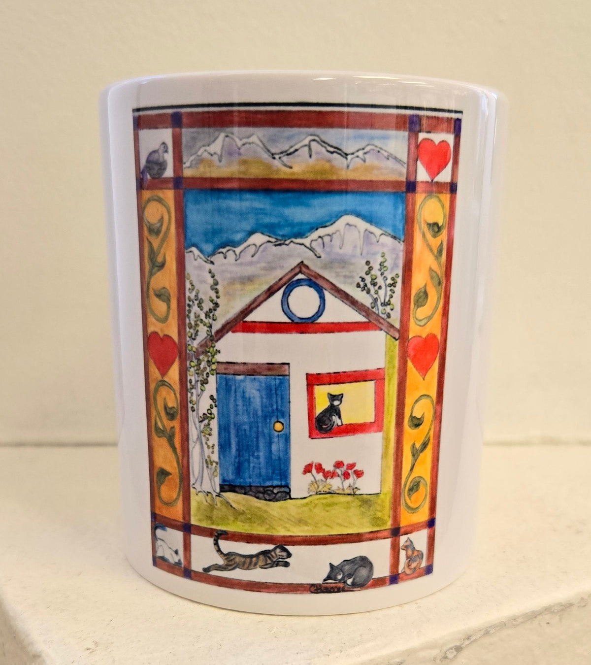Mug- "Cats in the Cabin "