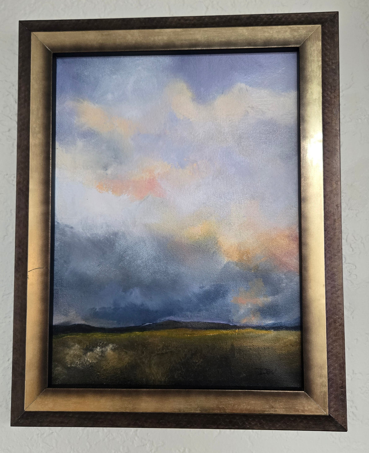 Original Oil Painting- "Distant Sky Fire"