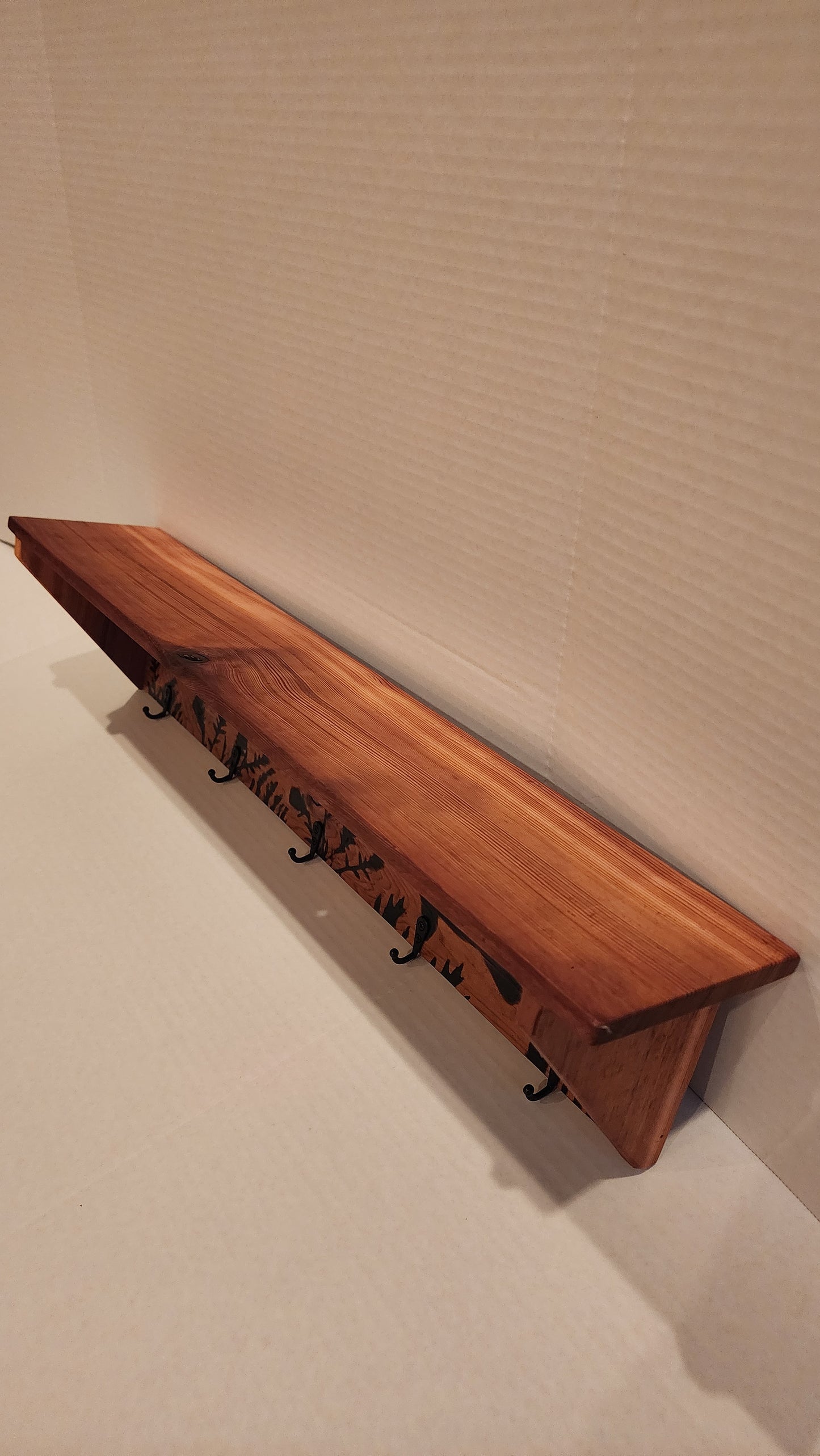Coat Rack and Shelf - Fish Aquatic Scene