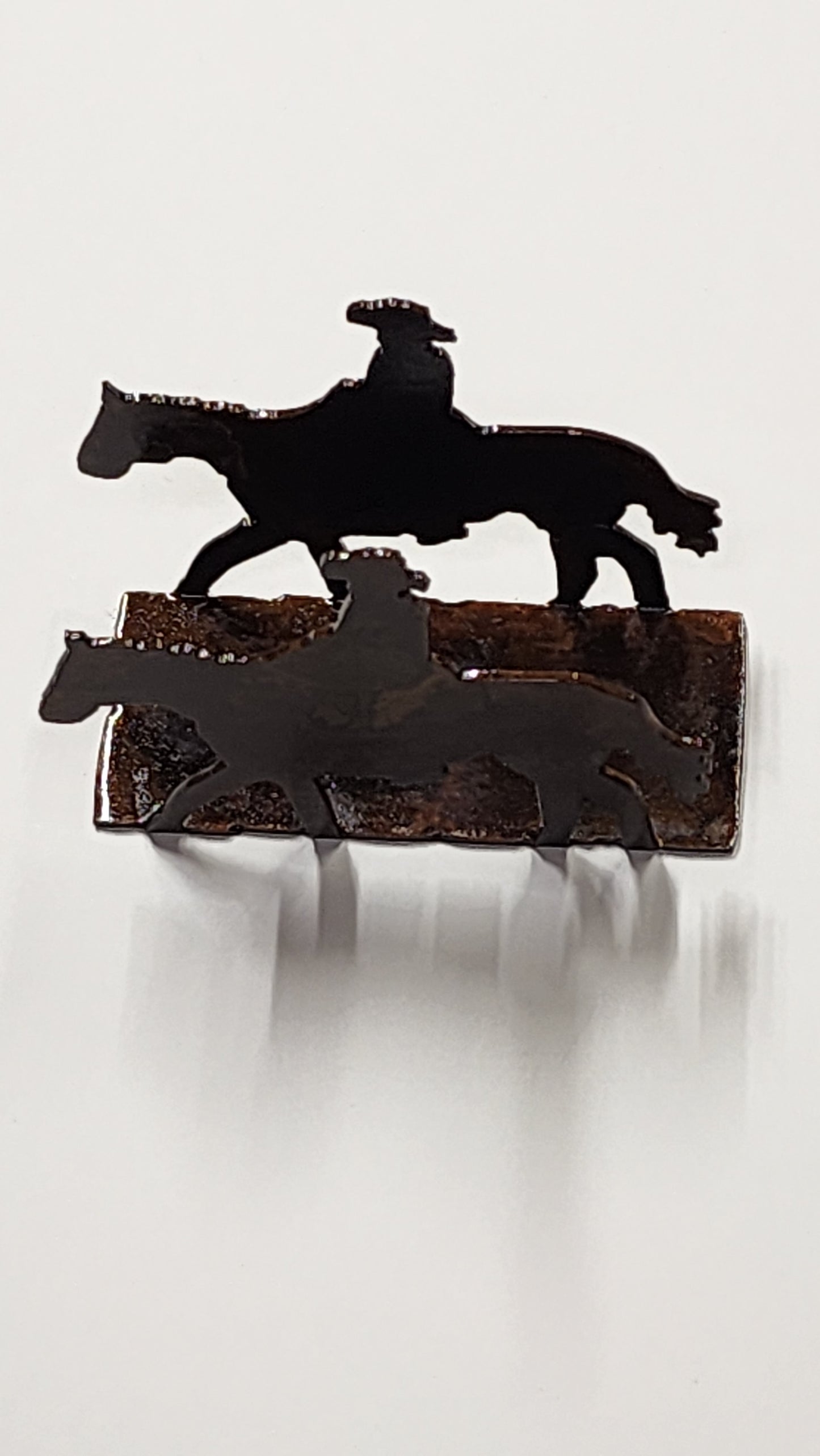 Cowboy and Walking Horse Business Card Holder