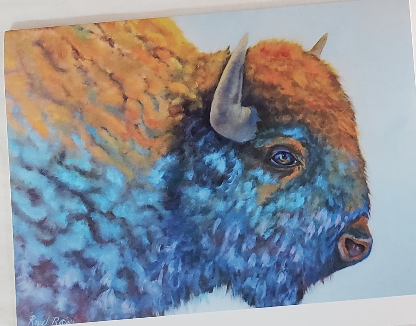 "Bison Portrait" Card