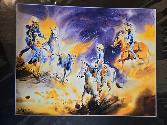 "Three Traps" Watercolor Print