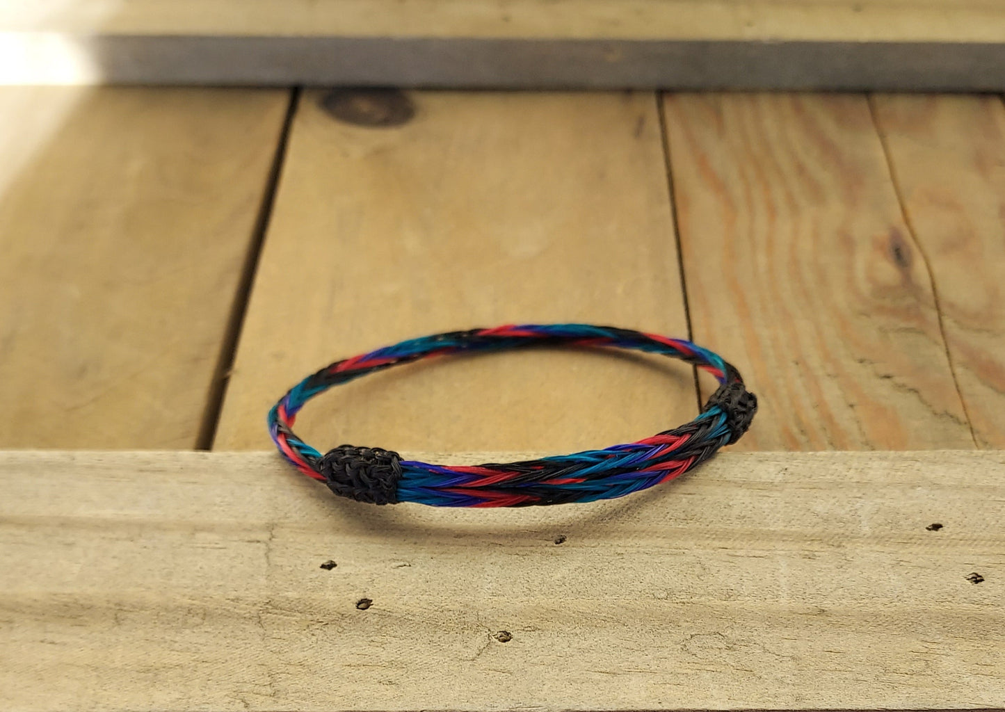 Hand Braided Horsehair Single Adjustable Bracelet