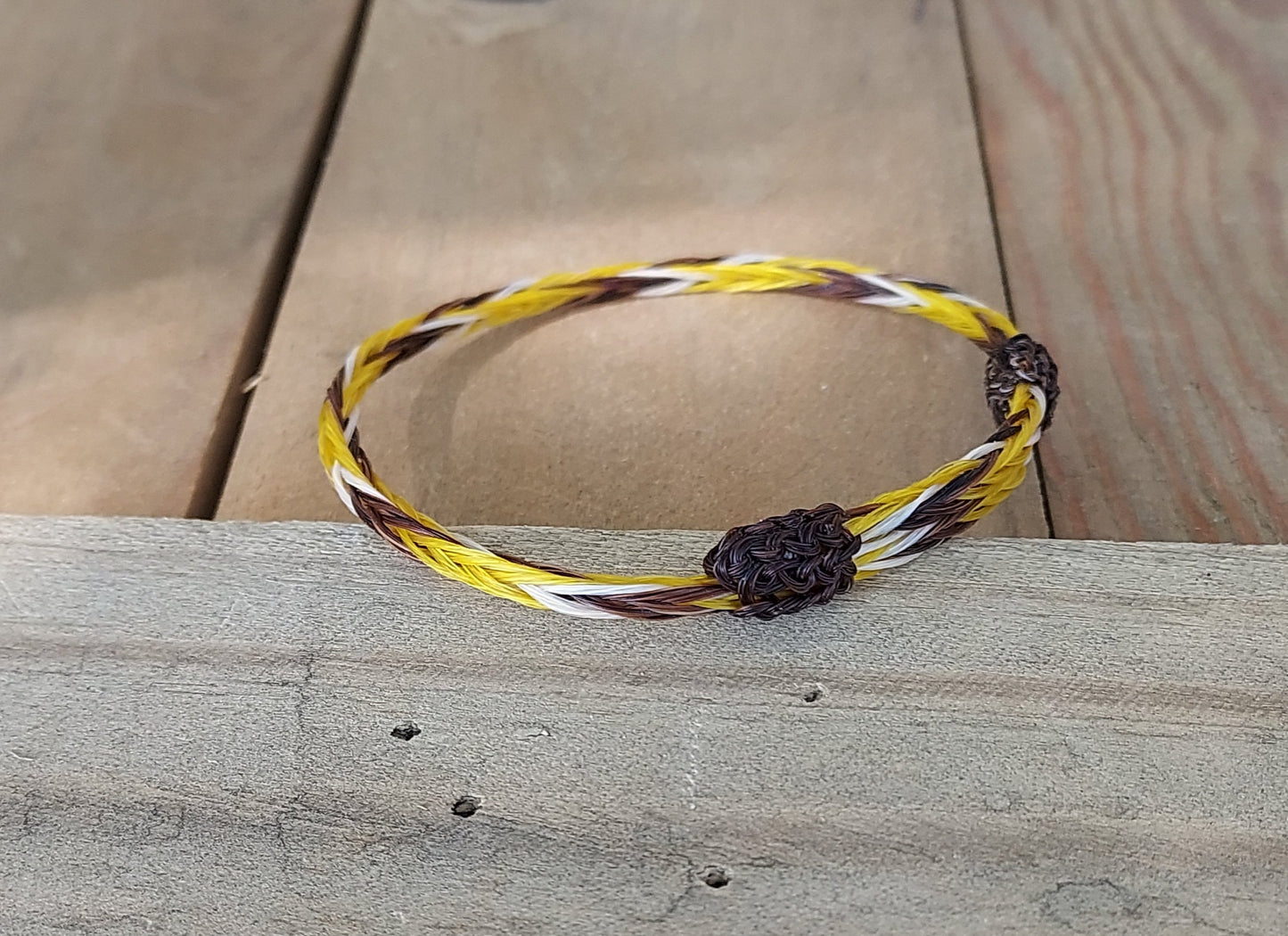 Hand Braided Horsehair Single Adjustable Bracelet