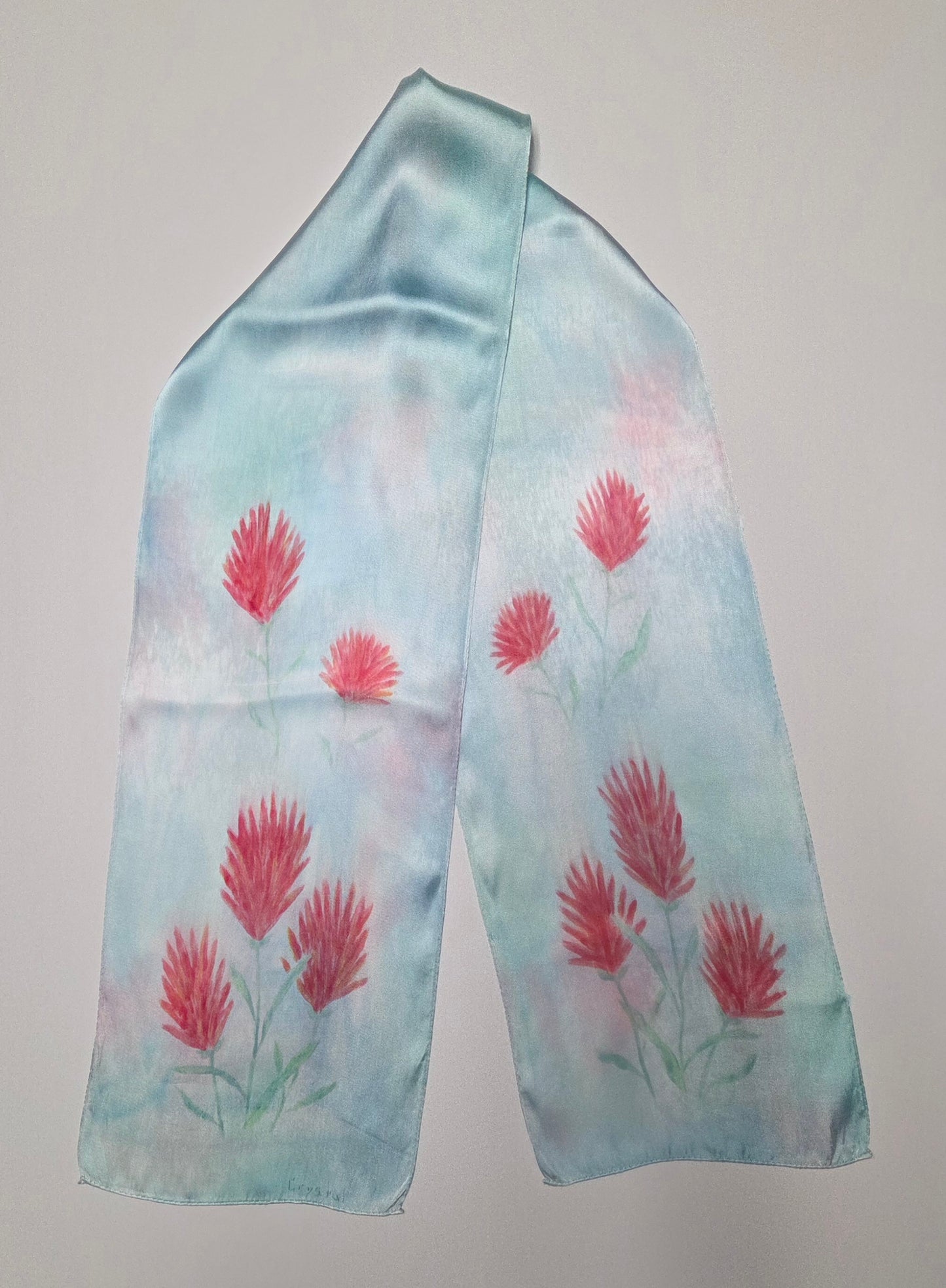 Rayon Scarf - Indian Paintbrush- Small