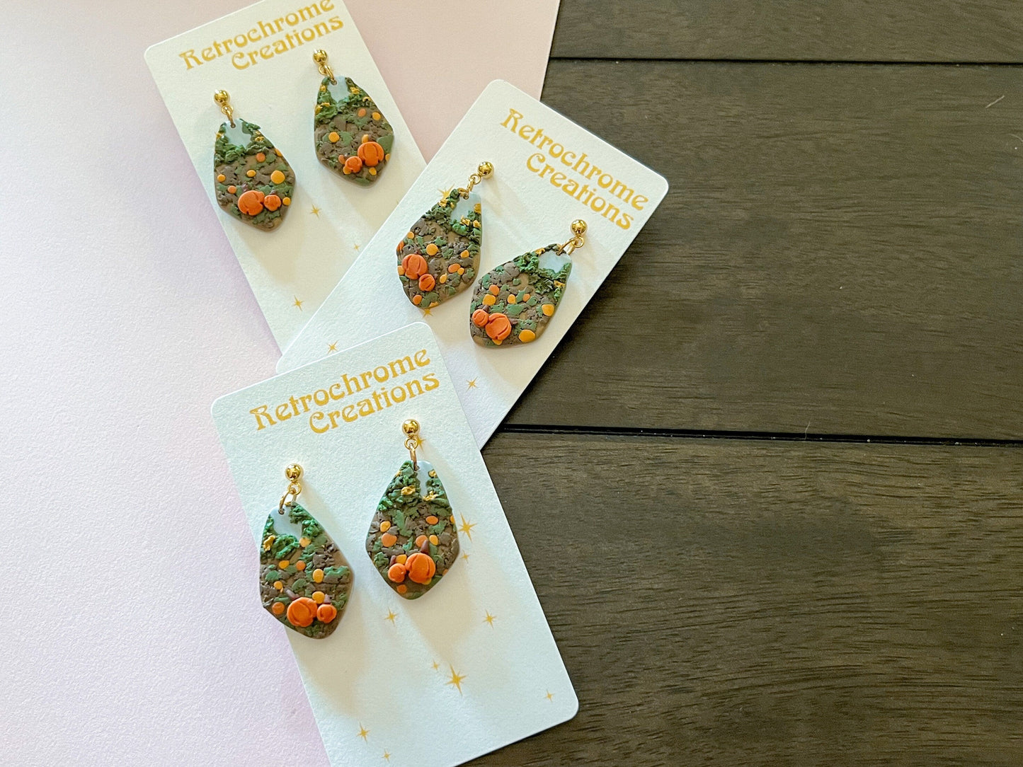 " Pumpkin Patch " Polymer Clay Earrings