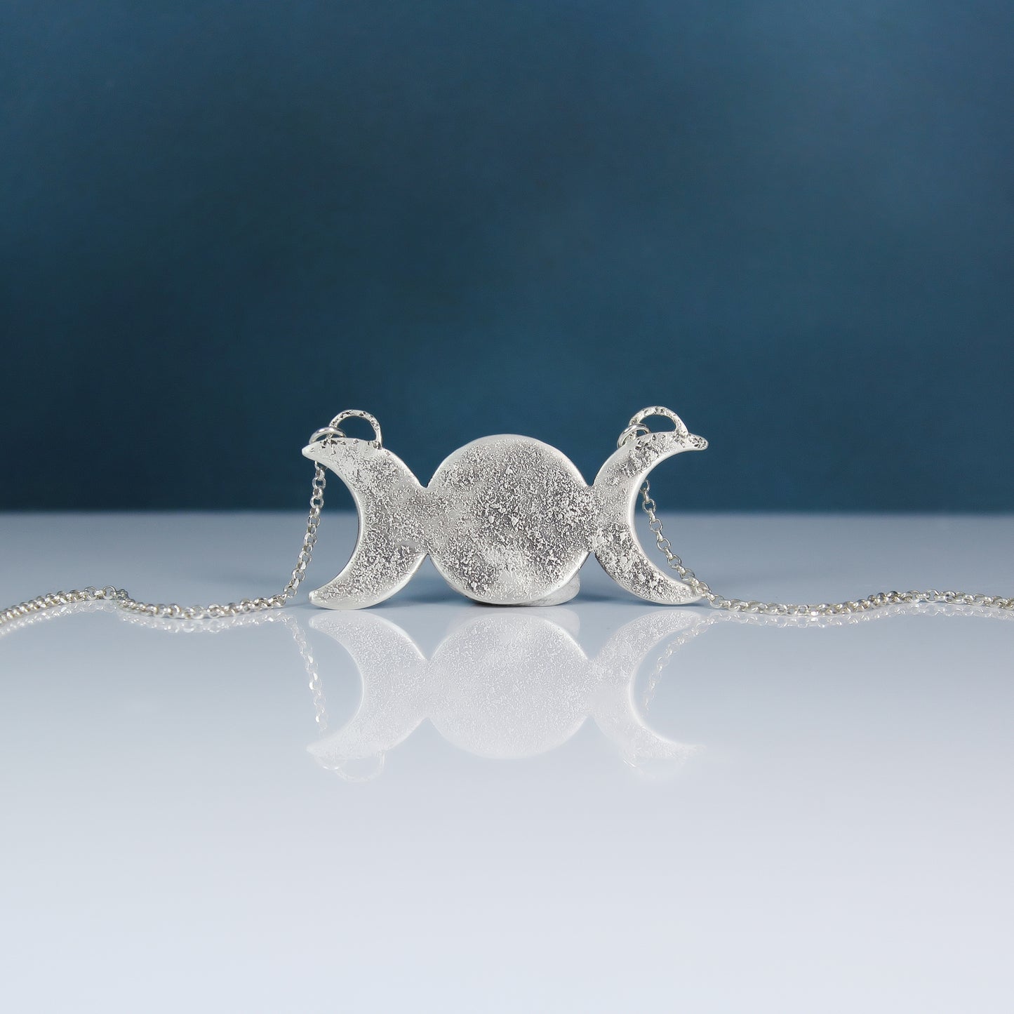 Triple Goddess Moon Necklace