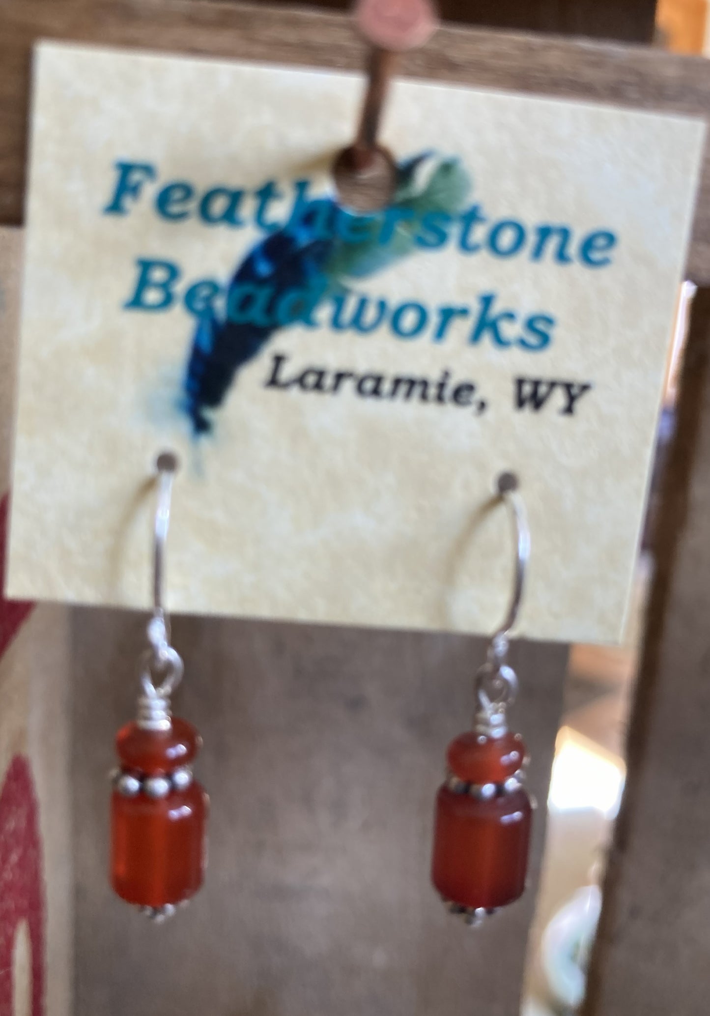 Earrings- Carnelian