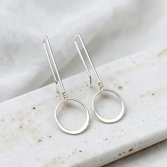 Earrings- Silver Threader Hoops