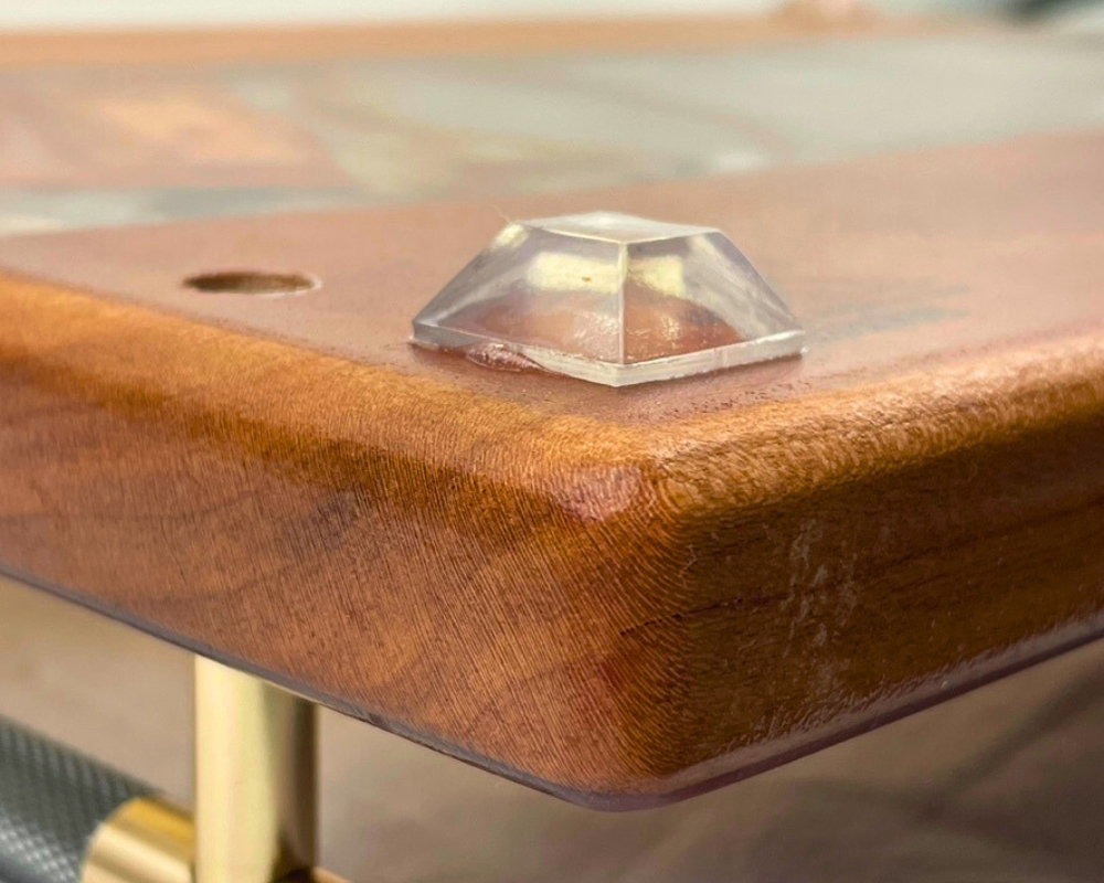 Unique Wood and Agate Resin Serving Tray with Handles
