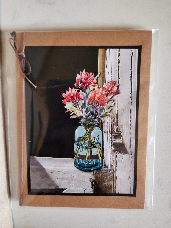 Pocket Notebook - Mason Jar and Indian Paintbrush