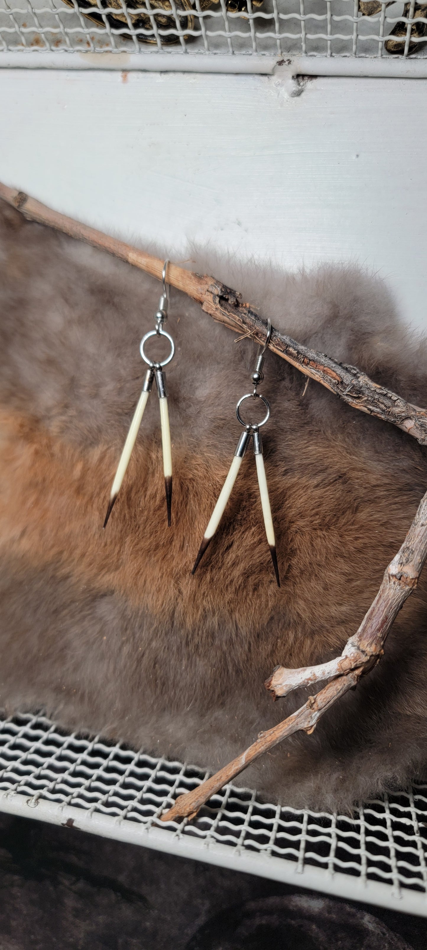 Earrings -Porcupine Quills Minimalist
