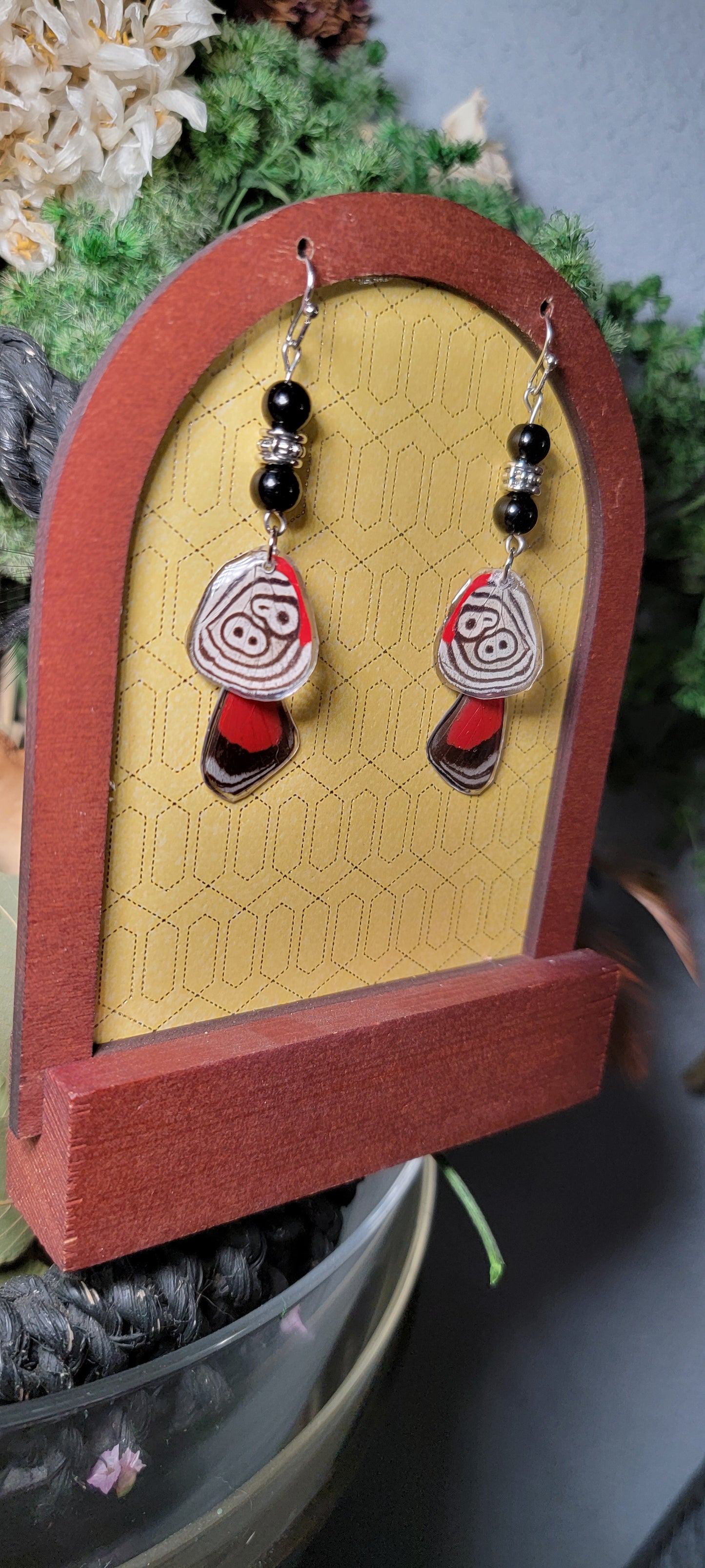 Earrings - Butterfly Wings- Cramer's Butterfly