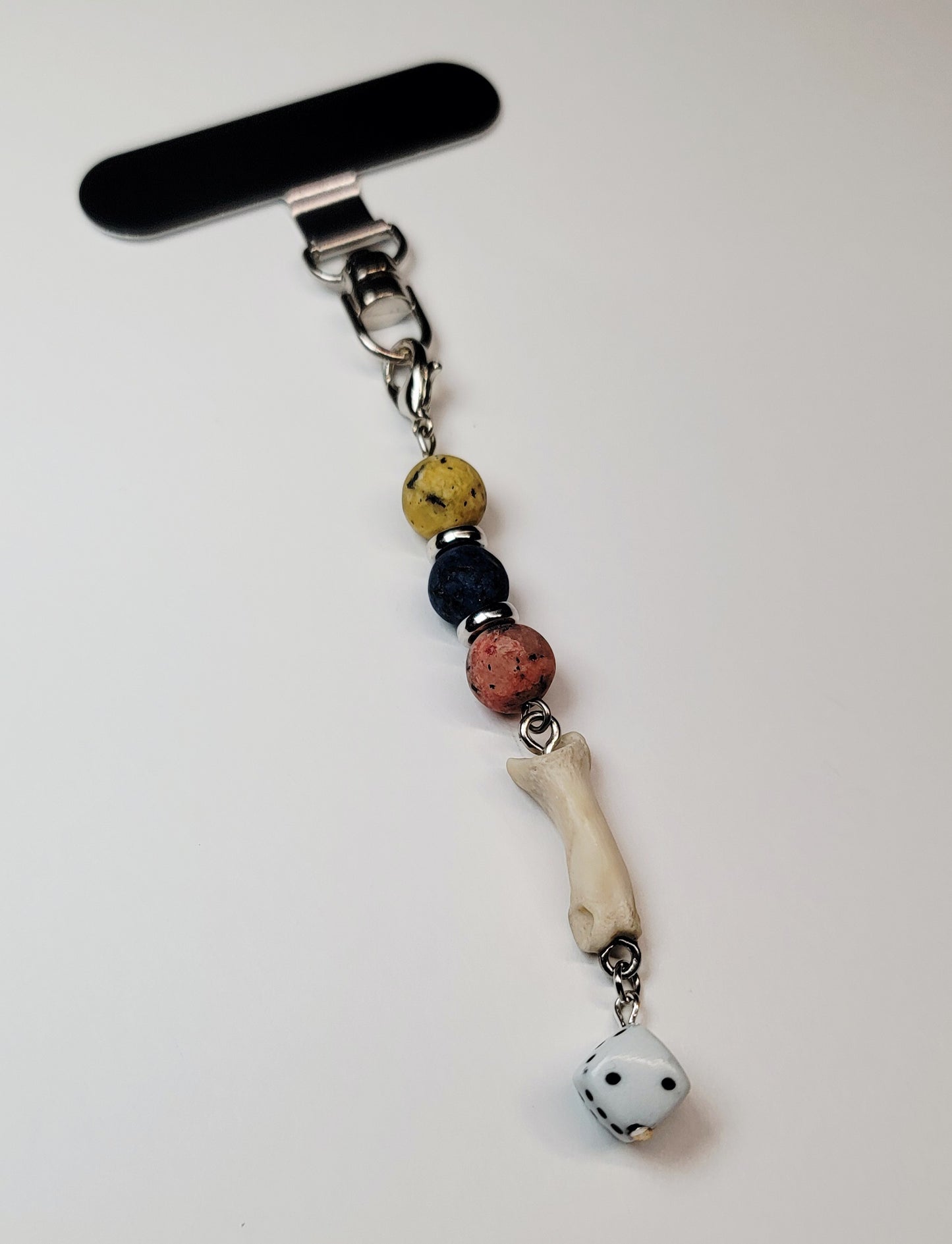 Phone Charm- Bobcat Toe with Dice Charm