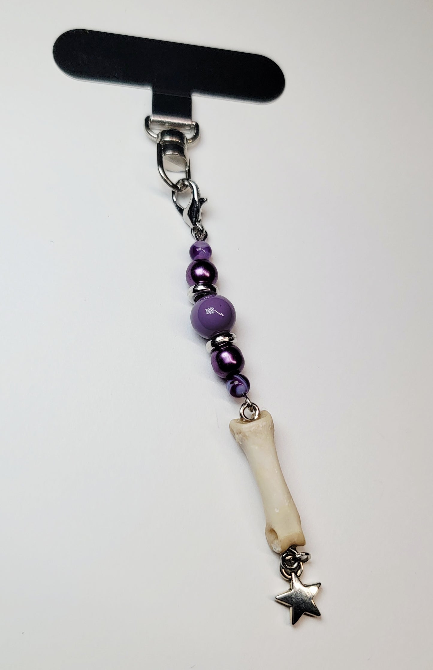 Phone Charm- Bobcat Toe with Silver Star Charm