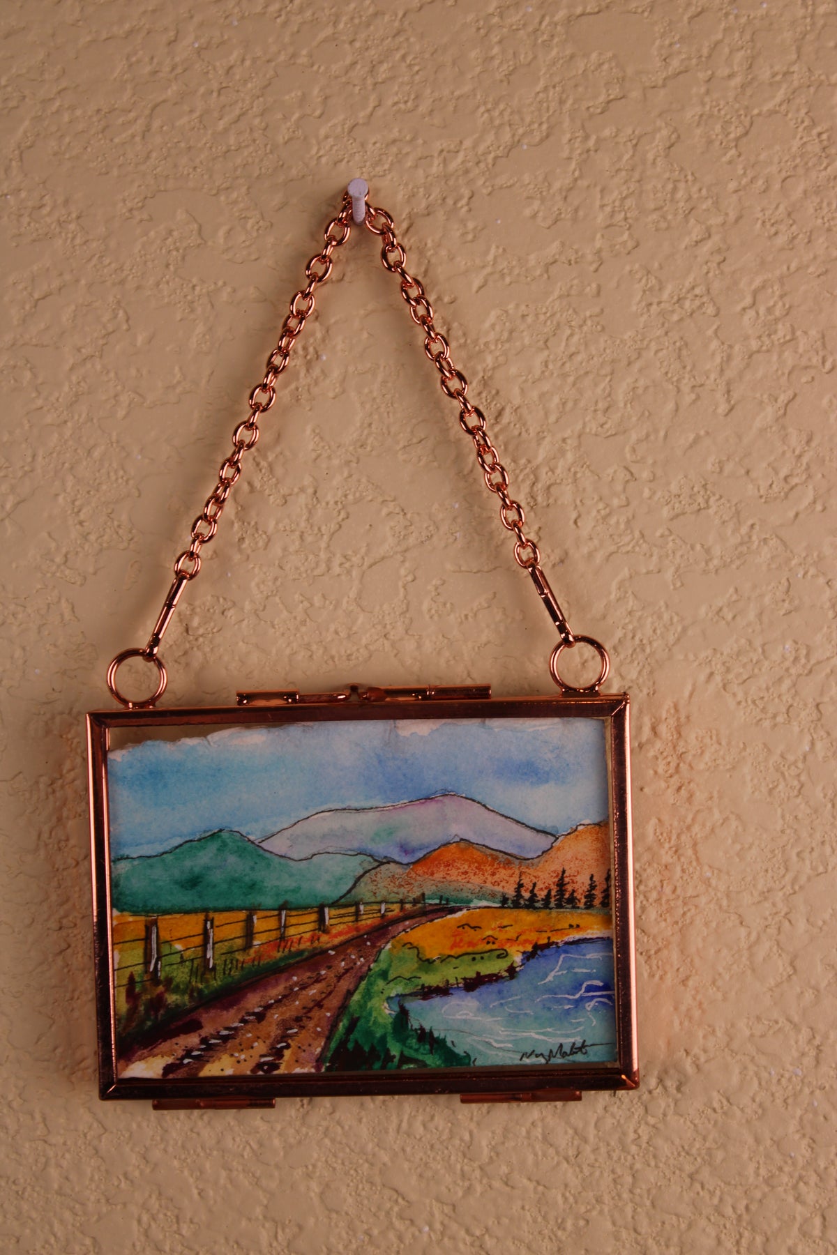 Original Watercolor - Into The Wilderness - Mini Framed