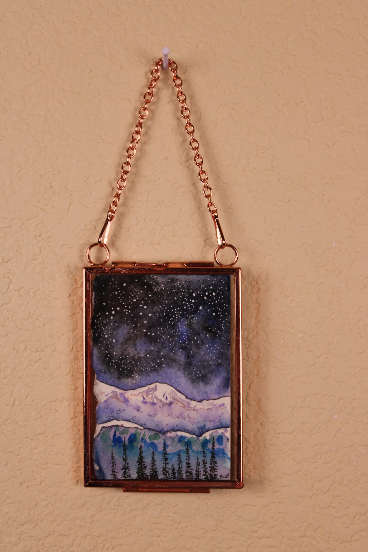 Original Watercolor - Enternal Night - Mini Framed