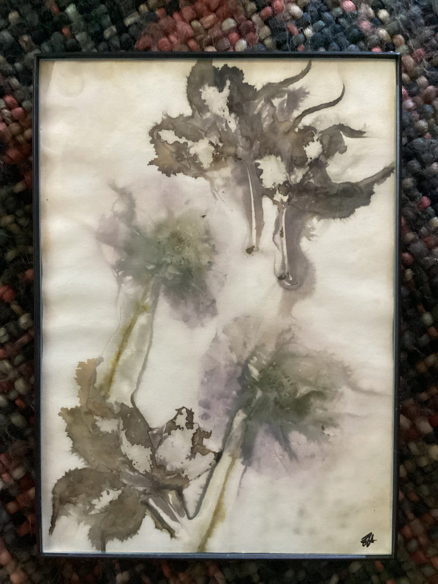 Wyoming Wildflower 5 x 7 Eco Print #7