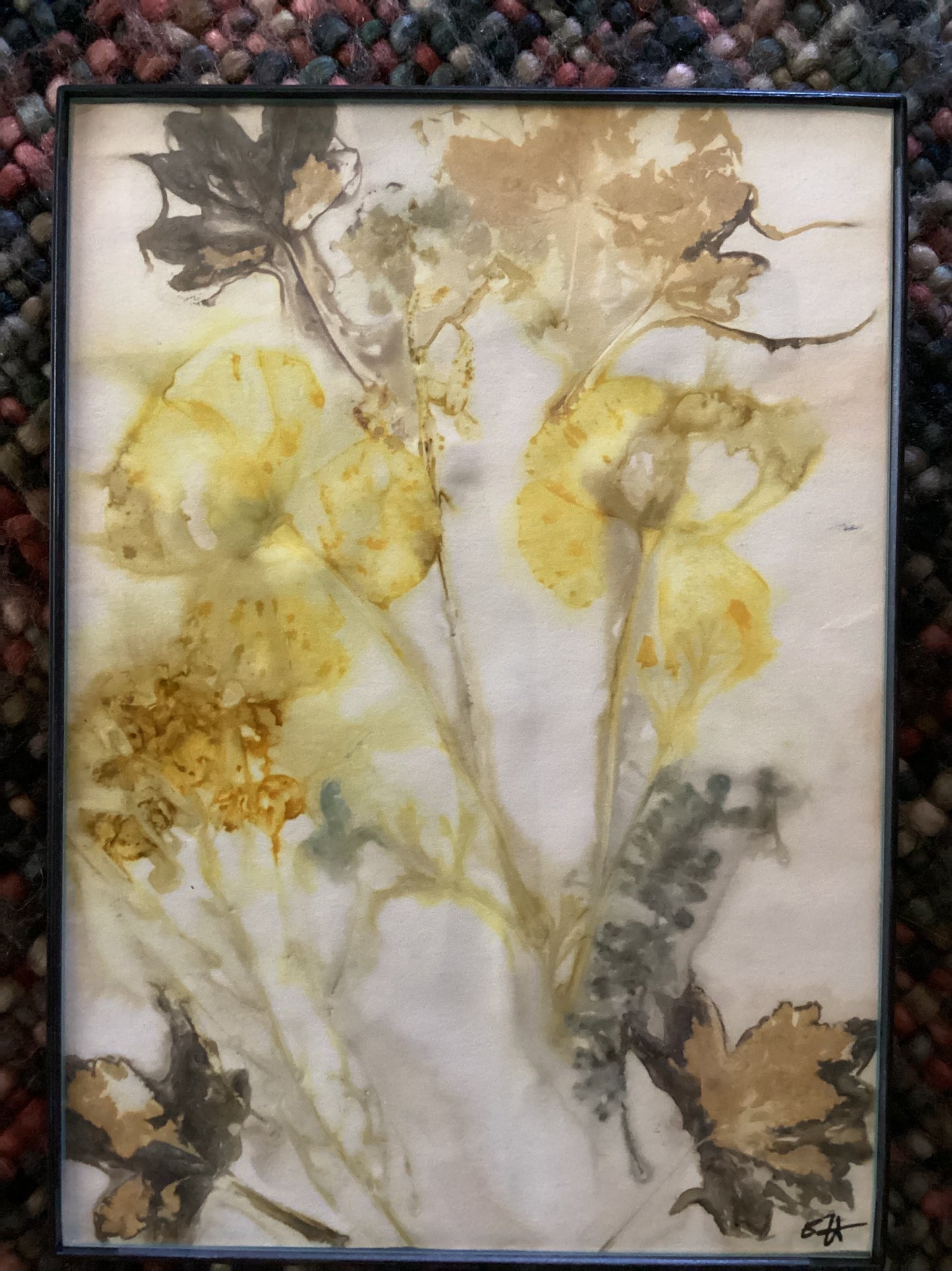 Wyoming Wildflower 5 x 7 Eco Print #9