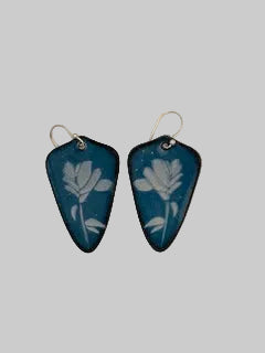 Earrings - Enamel " Indian Paintbrush "