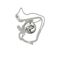 Necklace - Fine Silver Tiny Bull Elk