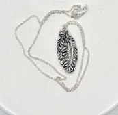 Necklace - Fern Leaf- Oval