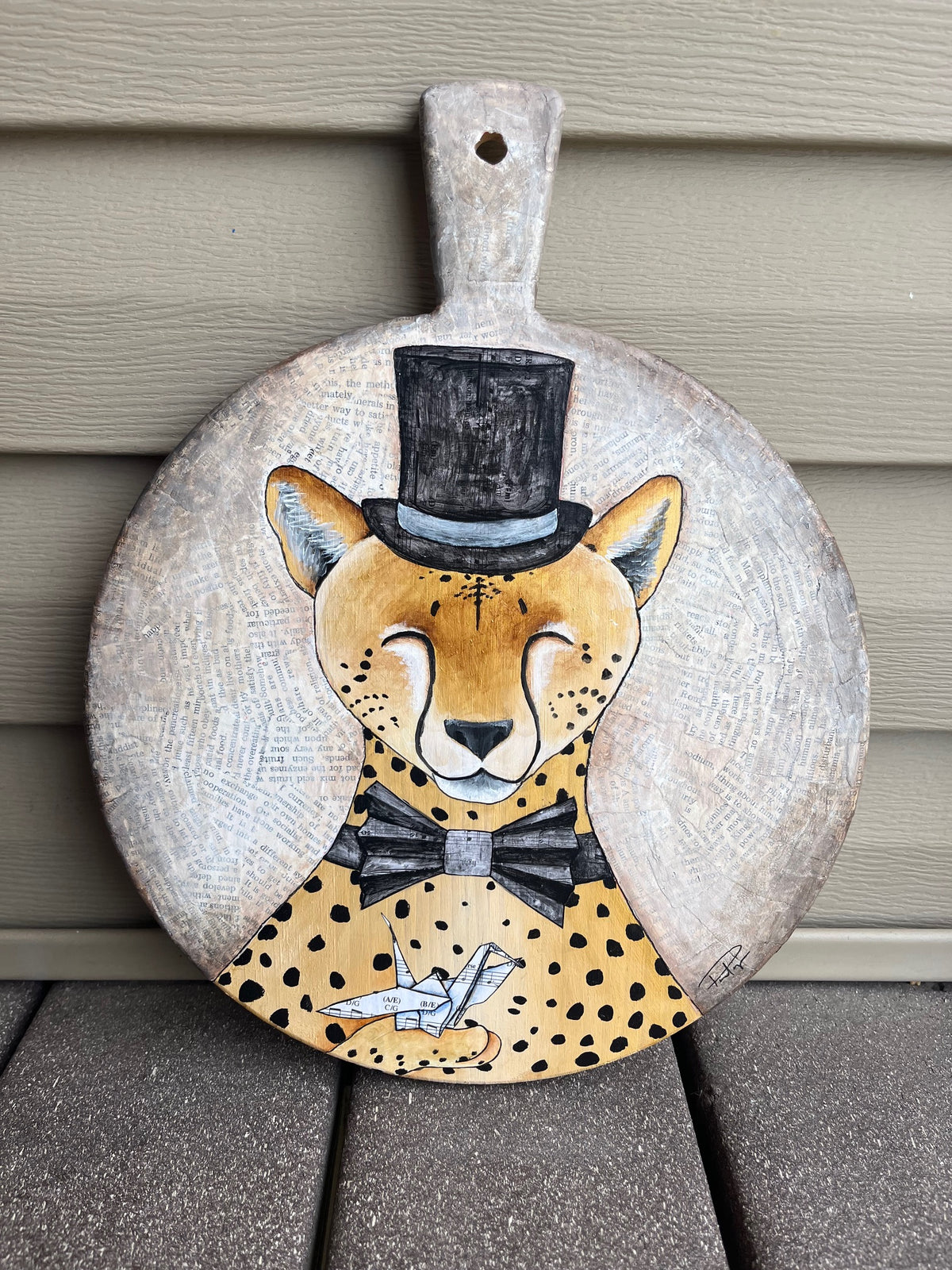 Original Mixed Media Painting- "The Magician" Cheetah