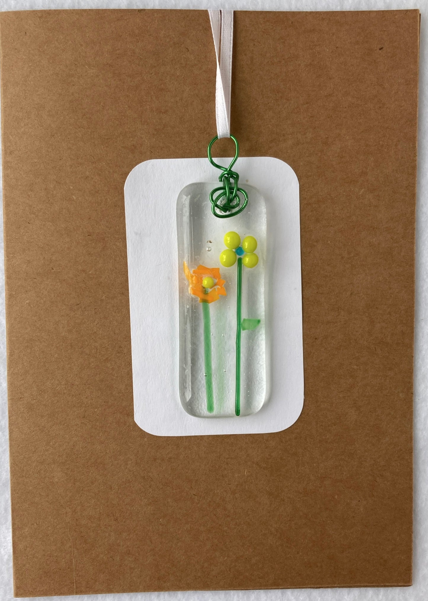 " Happy Flowers " Ornament Gift And Card