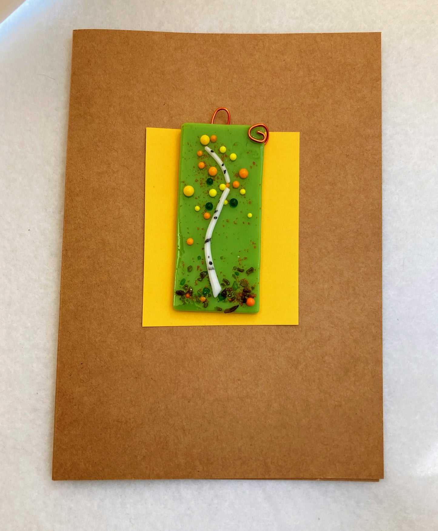 Ornament Greeting Card- "Fall Dance 2" Aspens