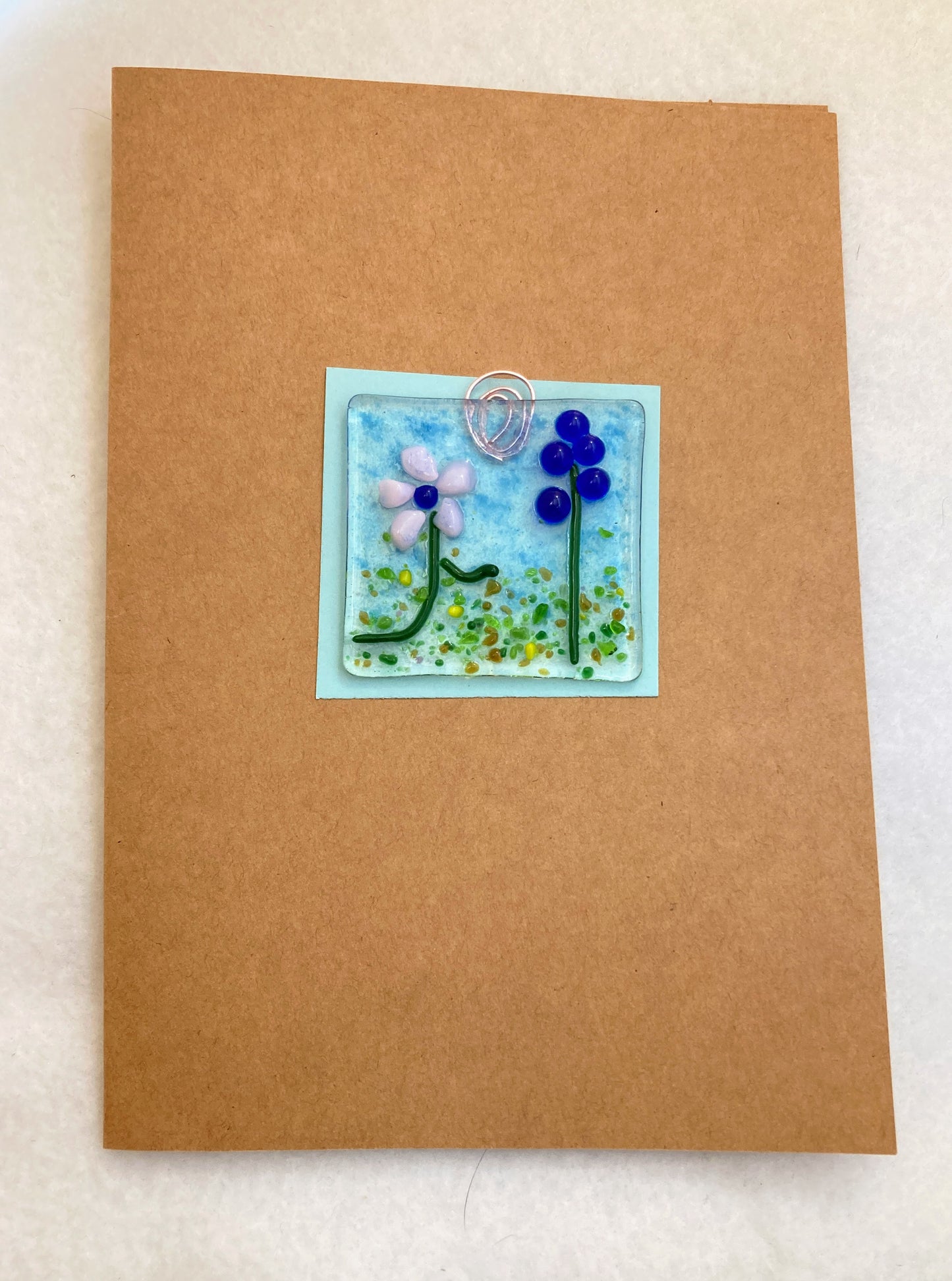 Ornament Greeting Card- "Friends" Flowers
