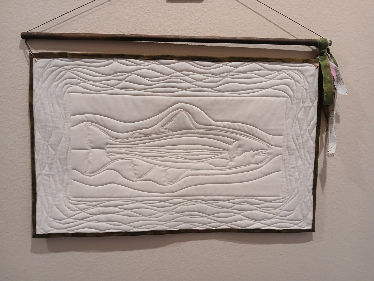 "Rainbow Trout" Quilted Wall-hanging