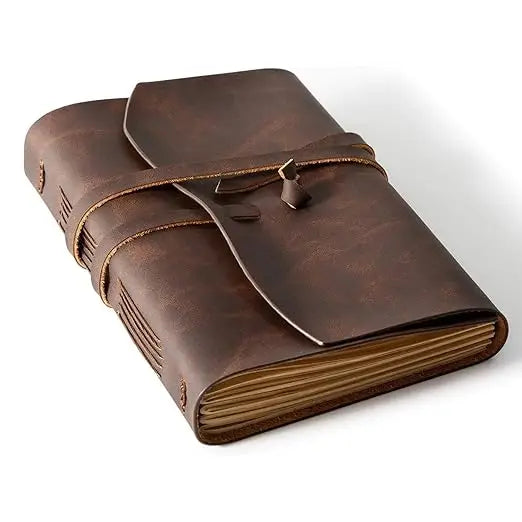 Leather Journal- Handmade Vintage Wrap Style