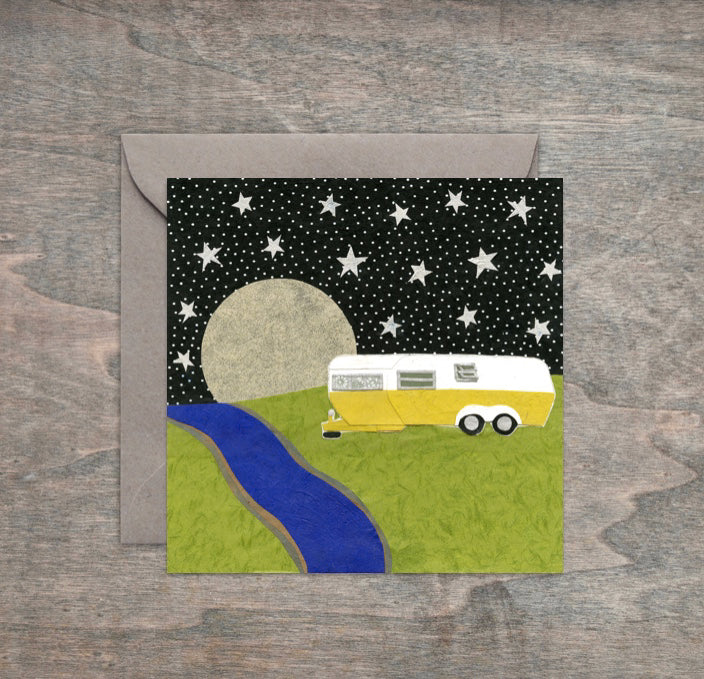 " Riverside R.V. " Paper Collage Art