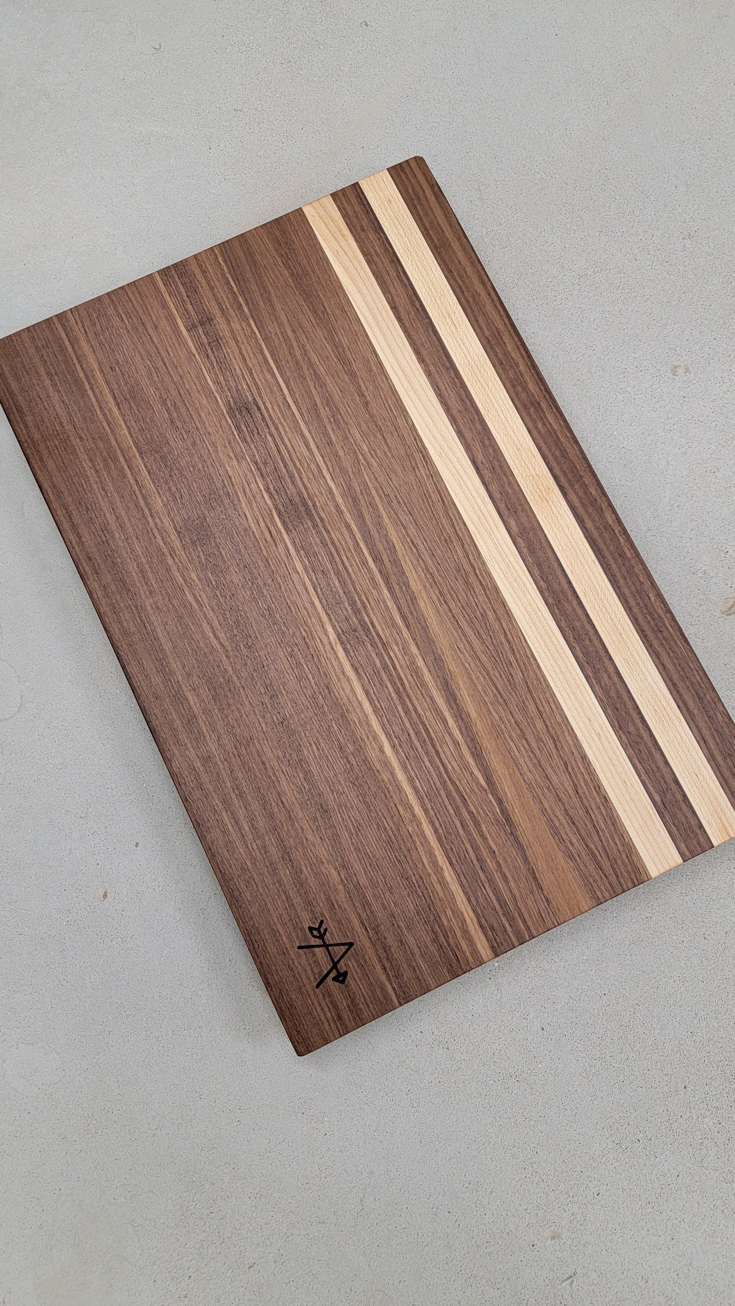 Walnut and Maple Wood Cutting Board